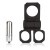 CalExotics Lovers Gear Ball Spreader Enhancer - віброкільце, 10.2х2.5 см (чорний) - купити в Україні | Секс шоп SEX-SHOP.ua