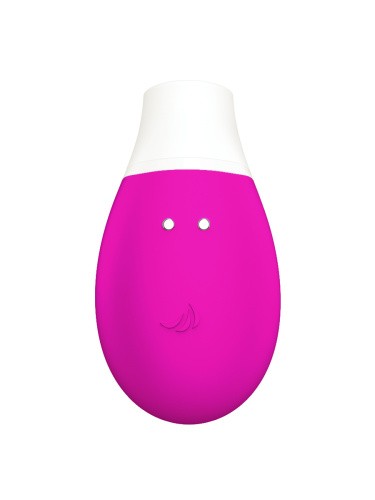 Мистер Факер Jubie - Вакуумная стимуляция с язычком 2в1, 8.7x5.3 см (розовый) - sex-shop.ua
