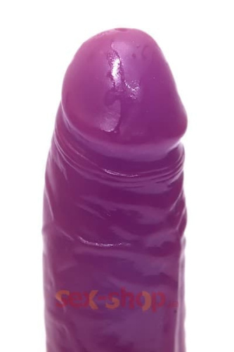 Seven Creations Jelly vibator lavender - Вибратор гелевый, 19х4 см - sex-shop.ua