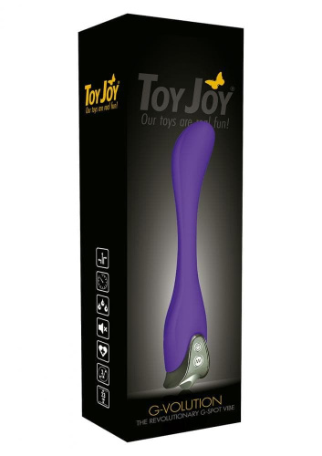 Toy Joy G-Volution - Вібромасажер, 23х3.5 см (фіолетовий)