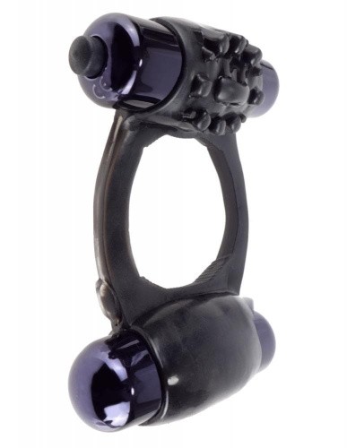 Pipedream Duo Vibr Super Ring - виброкольцо, 7х3 см (черный)