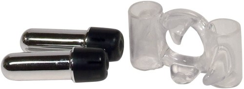 You2Toys Smart Tickler Cock Ring - виброкольцо, 7х2.5 см (прозрачный) - sex-shop.ua