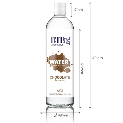 BTB Flavored Chocolat - Смазка на водной основе с ароматом шоколада, 250 мл - sex-shop.ua