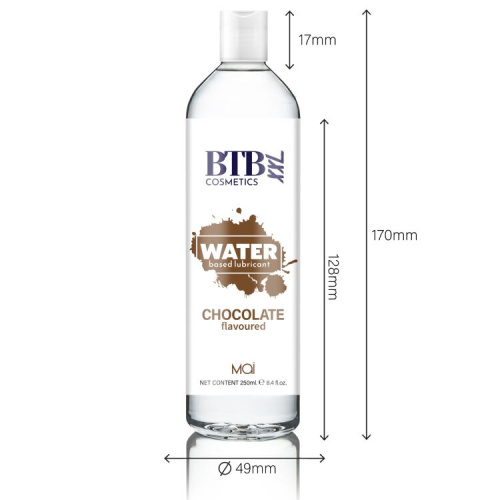 BTB Flavored Chocolat - Змазка на водній основі з ароматом шоколаду, 250 мл - купити в Україні | Секс шоп SEX-SHOP.ua
