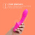 So Divine - Pash Ribbed G-spot Vibrator - Ребристый вибратор для точки G, 12.5х3.4 см (розовый) - sex-shop.ua