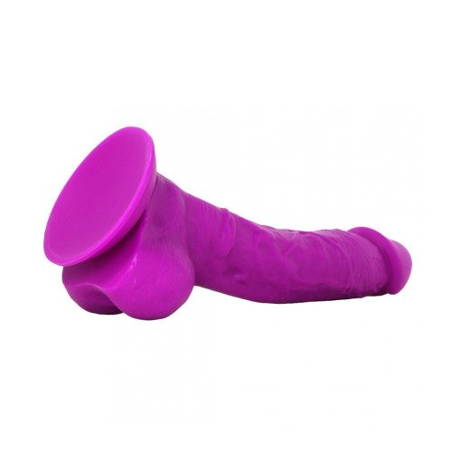 Кольоровий фалоімітатор на присоску Coloursoft Soft Dildo, 13х4 см (блакитний)