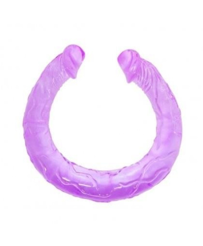Double Dong Purple - Двухконечный фаллоимитатор, 44 см (фиолетовый)