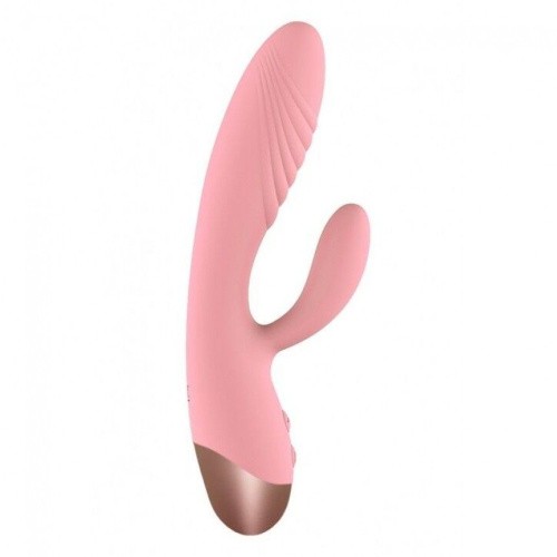 Wooomy Elali Rabbit Vibrator - Вибратор-кролик, 18х3 см (розовый)