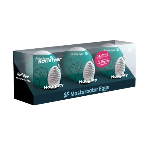 Satisfyer Masturbator Egg 3er Set Noughty - Набор мастурбаторов яиц, 3 шт - sex-shop.ua