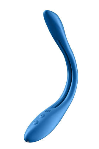 Satisfyer Elastic Game Dark Blue - Универсальный гибкий вибратор для пар (синий) - sex-shop.ua