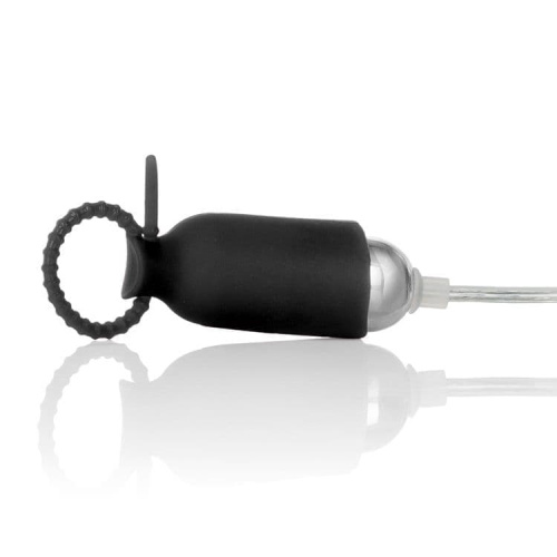 CalExotics Vibrating Nipple Pleasurizer - виброзажимы для сосков, 3,5х2 см (черный)