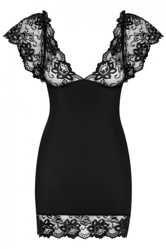 Сексуальный комплект Obsessive Imperia chemise, черный