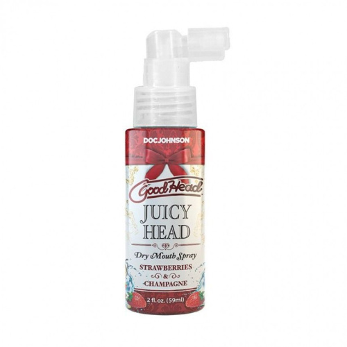 Doc Johnson GoodHead – Juicy Head – Strawberries and Champagne 2 fl - Зволожуючий оральний спрей - купити в Україні | Секс шоп SEX-SHOP.ua