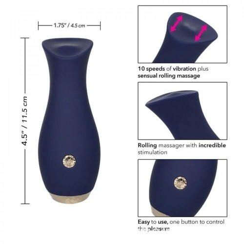 California Exotic Novelties - Chic Tulip - Вибромассажер с имитацией оральных ласк, 11.5х4.5 см