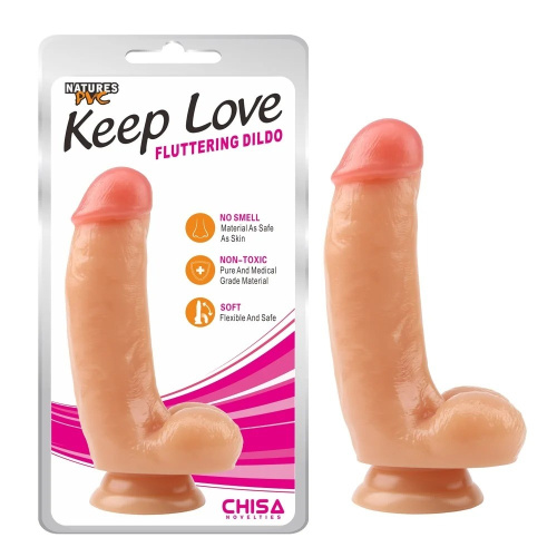 Keep Love Fluttering Dildo - Фаллоимитатор на присоске, 17.2х4.1 см - sex-shop.ua