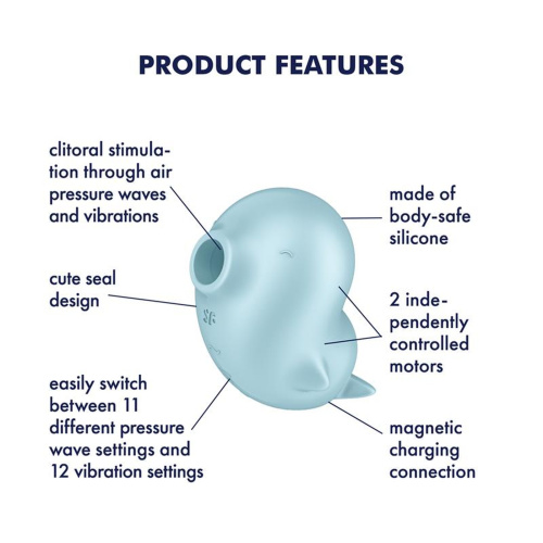 Вакуумний стимулятор клітора Satisfyer Sassy Seal - купити в Україні | Секс шоп SEX-SHOP.ua