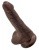 King Cock 6' Cock With Balls Brown - Фаллоимитатор 15.2х3.8 см (коричневый)