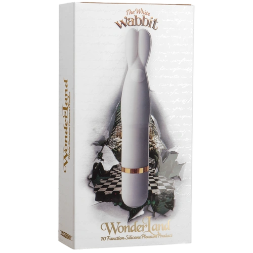 Doc Johnson WonderLand The White Wabbit - вибратор для клитора и точки G, 13.5х3.8 см - sex-shop.ua