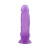 Hi-Rubber 7" Dildo Purple - Фаллоимитатор на присоске, 13.5х3.9 см (фиолетовый) - sex-shop.ua