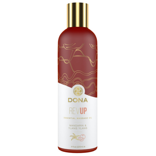System JO DONA Rev Up - Mandarin & Ylang YIang натуральное массажное масло с эфирными маслами мандарин и иланг-иланг, 120 мл
