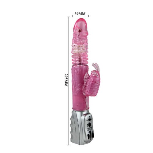 LyBaile Mariposa Tulip Vibrator rotating Purple - Вібратор-кролик з функцією ротації, 29.5х3.9 см - купити в Україні | Секс шоп SEX-SHOP.ua
