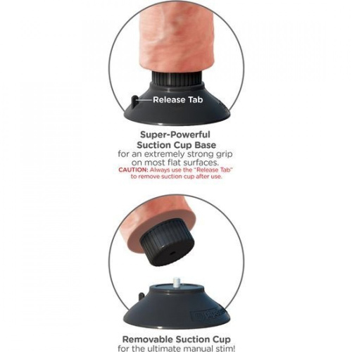 Pipedream Vibrating King Cock 9 - Вібратор, 20.3х5.3 см - купити в Україні | Секс шоп SEX-SHOP.ua
