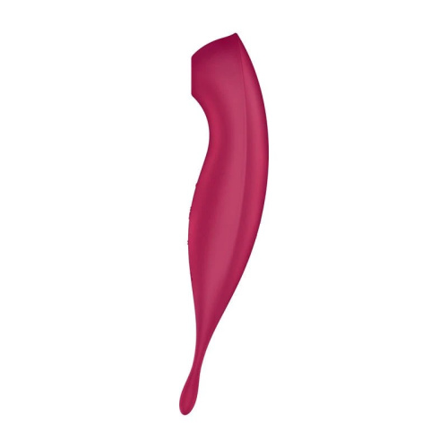 Satisfyer Twirling Pro+ - Точечный вибратор с вакуумной стимуляцией, 22.2х4 см (красный) - sex-shop.ua