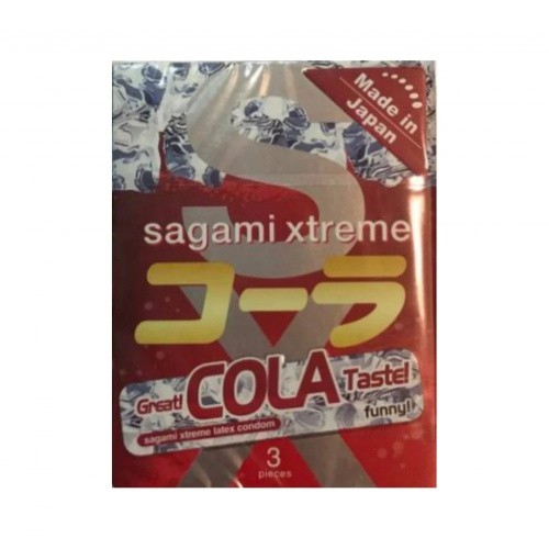 Sagami Xtreme Cola flavor - Супертонкі латексні презервативи, 3 шт