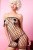 Эротическое платье в крупную сетку Anais Luxesa (белый S/M) - sex-shop.ua