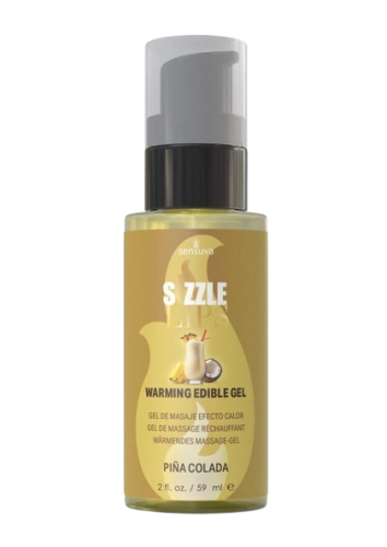 Зігріваючий масажний гель Sensuva Sizzle Lips Pina Colada, 59 мл - купити в Україні | Секс шоп SEX-SHOP.ua
