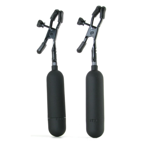 Fetish Fantasy Cordless - Виброзажимы на соски 8,5х2 см  (черный)