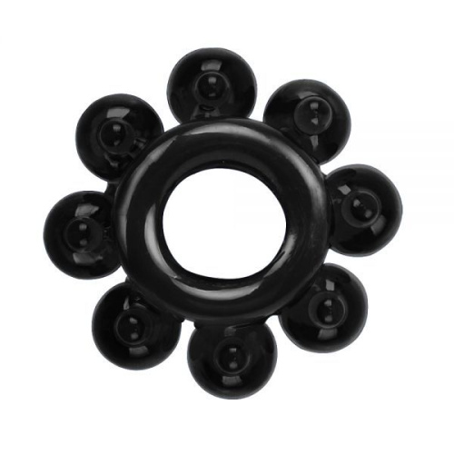 Get Lock Cock Rings Set Black - Набір ерекційних кілець 4 шт, 3 см (чорний)