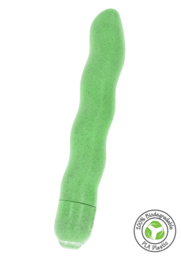 Fuck Green Organic Wave Vibrator - Вибратор, 18 см (зеленый)