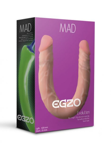 Двосторонній фалоімітатор Egzo Mad Pepper Flex&Fix, 42 см - купити в Україні | Секс шоп SEX-SHOP.ua