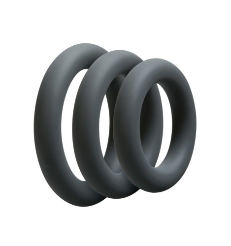 Doc Johnson OptiMALE 3 C-Ring Set Thick набор эрекционных колец, 3 шт