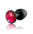 Dorcel Geisha Plug Ruby M анальная пробка со смещенным центром тяжести и кристаллом, 8х3.2 см (красный) - sex-shop.ua