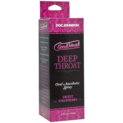 Doc Johnson GoodHead DeepThroat Spray – спрей для глубокого минета, 59 мл (клубника) - sex-shop.ua