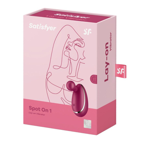 Satisfyer Spot On 1 - Клиторальный вибратор (бордо) - sex-shop.ua