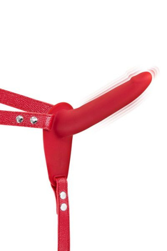 Страпон на ремне с вибрацией Fetish Tentation Vibrating Strap-On, 15 см - sex-shop.ua