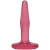 Doc Johnson Crystal Jellies Small Butt Plug - Анальная пробка малая, 11х2 см (розовый) - sex-shop.ua