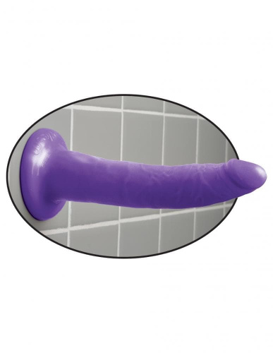 Pipedream Slim Dillio 7 Inch фаллоимитатор на присоске, 17.8х4.1 см (пурпурный)
