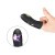 LyBaile Pretty Love Miraco Electric Vibrator Black - Вибронасадка на палец с электростимуляцией и золотом 18К, 10.5х3 см (чёрный)