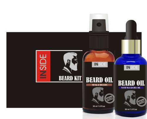 Inside Beard Oil Kit-подарунковий набір засобів для догляду за бородою, 2х30 мл