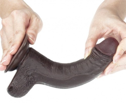 LoveToy Sliding-Skin Dildo Coffee 7 - Фалоімітатор, 17.5х3.5 см - купити в Україні | Секс шоп SEX-SHOP.ua