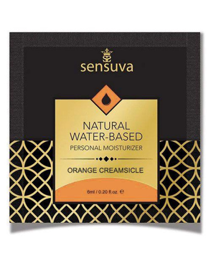 Sensuva - Natural Water-Based Orange Creamsicle - Пробник лубриканта, 6 мл - купити в Україні | Секс шоп SEX-SHOP.ua