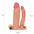 Pleasure X-Tender Vibrating Double Penis Sleeve Flesh Add 3"  - Двойная насадка на пенис с вибрацие, 21 см (телесный)