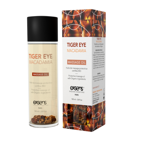 EXSENS Tiger Eye Macadamia - Натуральне масажне масло, 100 мл (захист з тигровим оком) - купити в Україні | Секс шоп SEX-SHOP.ua