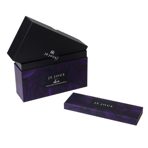 Je Joue DUA Purple - премиум-виброяйцо со стимуляцией клитора, 21х3 см. - sex-shop.ua