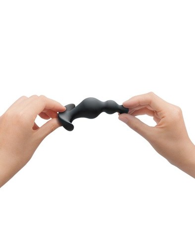 Dorcel Training Beads S - анальна пробка ялинка, 10х3 см (чорний)