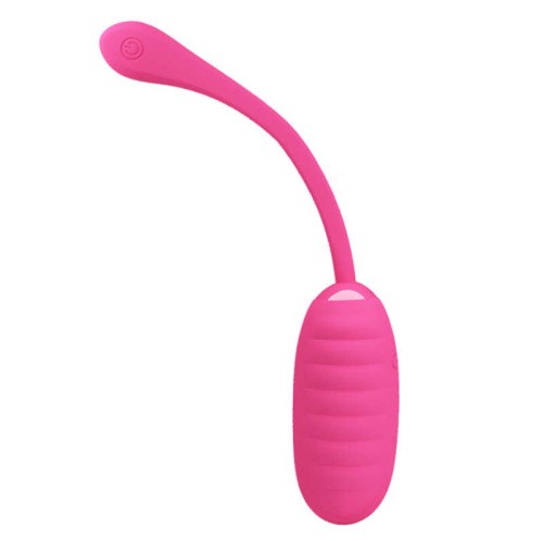 LyBaile Pretty Love Kirk Pink - Рельефное виброяйцо, 19.7х3.2 см (розовый)